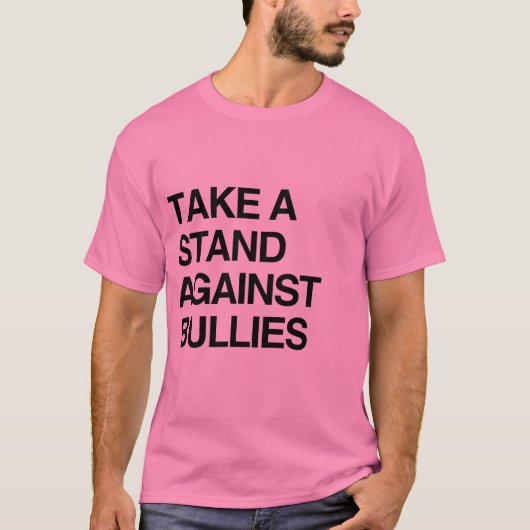KIEM STAAN TEGEN PESTERS T-SHIRT (Voorkant)
