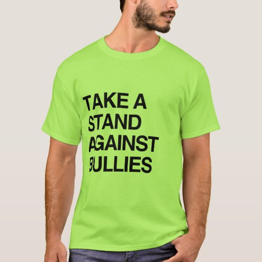 KIEM STAAN TEGEN PESTERS T-SHIRT (Voorkant)