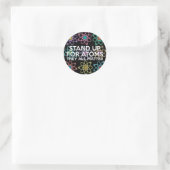 KIEM VOOR ATOMEN RONDE STICKER (Tas)