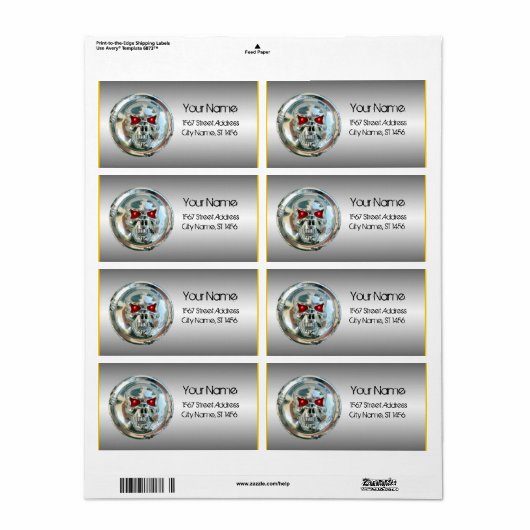 KIEMSKLAAR OP HET STAAL ETIKET (Full Sheet)