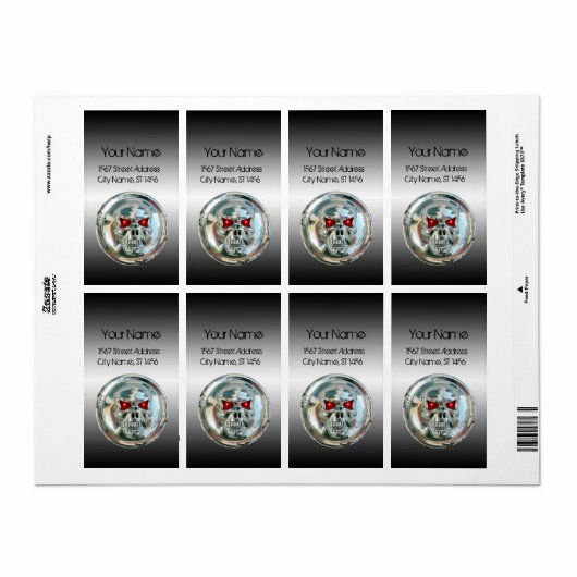 KIEMSKLAAR OP HET STAAL ETIKET (Full Sheet)