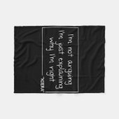 Kiera Gift Quote Gepersonaliseerde Naam Grappige V Fleece Deken (Voorkant (Horizontaal))