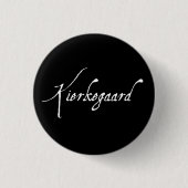 "KIERKEGAARD" 1,25 inch Ronde Button 3,2 Cm (Voorkant)