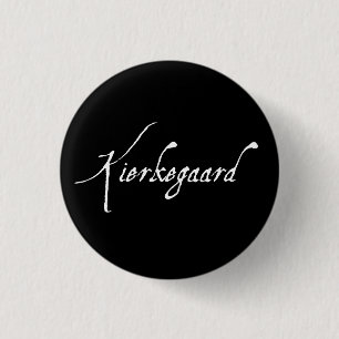 "KIERKEGAARD" 1,25 inch Ronde Button 3,2 Cm