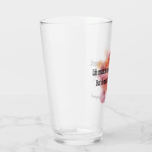 Kierkegaard citaat glas (Rechts)