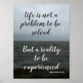Kierkegaard Life Quote Poster (Voorkant)