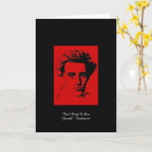 Kierkegaard "Love Yourself" Citaat Wenskaart Kaart (Gele Bloem)