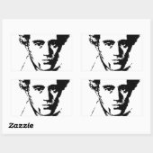 Kierkegaard Rechthoekige Sticker (Vel)