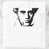 Kierkegaard Rechthoekige Sticker (Tas)
