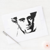 Kierkegaard Rechthoekige Sticker (Envelop)