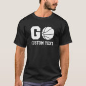 Kies Aangepast voor favoriete Basketball Player T-shirt (Voorkant)