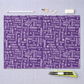 KIES aangepaste naam met sneeuwvlokken Tissuepapier (Craft)