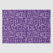 KIES aangepaste naam met sneeuwvlokken Tissuepapier (Voorkant)