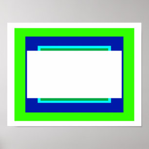 Kies achtergrondkleur, Lijst Uw Afbeelding toevoeg Poster
