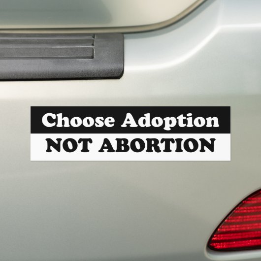 Kies adoptie bumpersticker (Op auto)