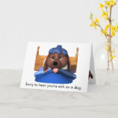 Kies als een hondenkaart kaart (Gele Bloem)