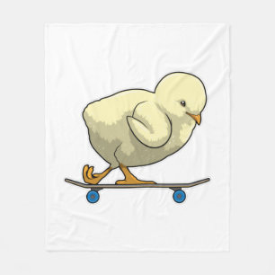 Kies als Skater met Skateboard Fleece Deken