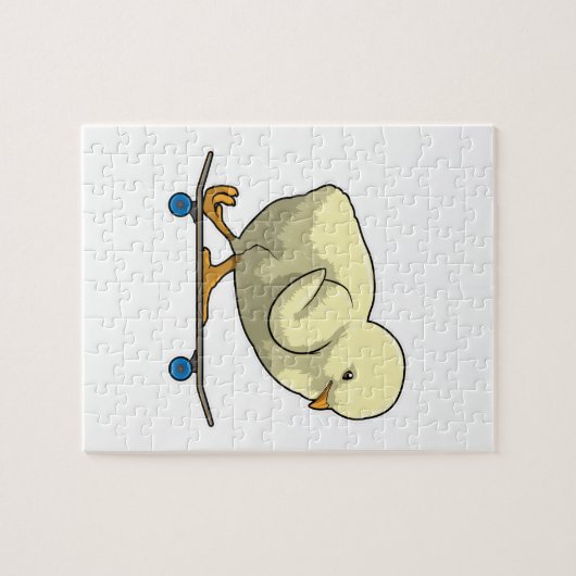 Kies als Skater met Skateboard Legpuzzel (Horizontaal)