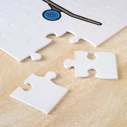 Kies als Skater met Skateboard Legpuzzel (Zijkant)