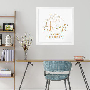 Kies altijd het juiste pad Motiverend Poster