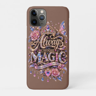 Kies Altijd Magische Glitter Kristal Ontwerp Case-Mate iPhone Case