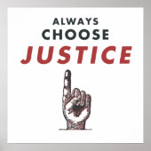 Kies altijd voor gerechtigheid! poster (Voorkant)