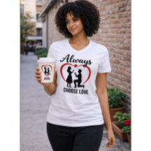 Kies altijd voor het V-hals T-shirt van Love Women