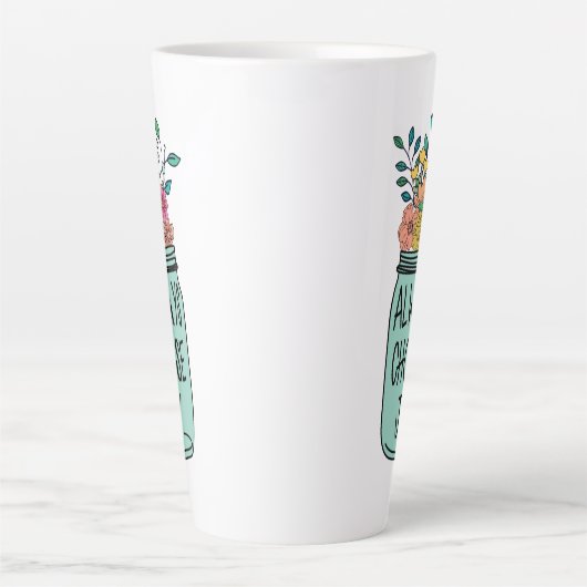 Kies altijd voor vreugde latte mok (Voorkant)