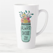 Kies altijd voor vreugde latte mok (Rechts)