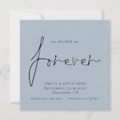 Kies bijvoorbeeld voor Forever Blue Square Save Th Notitiekaartje (Voorkant)