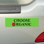 Kies biologisch bumpersticker (Op auto)