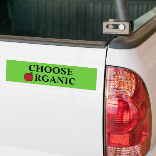 Kies biologisch bumpersticker (Op Truck)