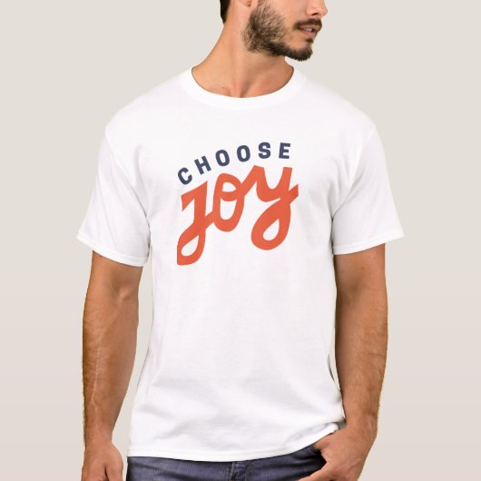 Kies Christelijk Joy Retro Inspirerend T-shirt (Voorkant)