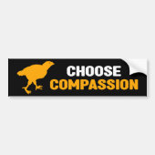 Kies Compassie, Vegan Activism Bumpersticker (Voorkant)