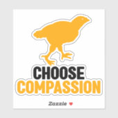 Kies Compassie, Vegan Activism, Sticker (Vel)