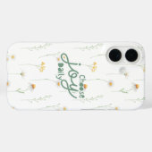 Kies dagelijks vreugde Witte Madelief Bloemige Quo Case-Mate iPhone Case (Achterkant (horizontaal))