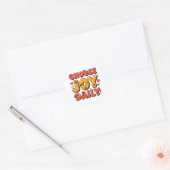 Kies Dagelijks Vrolijk Retro Sticker (Envelop)