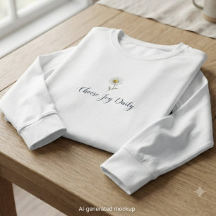 Kies Dagelijkse Witte Madeliefjes Esthetiek T-shirt