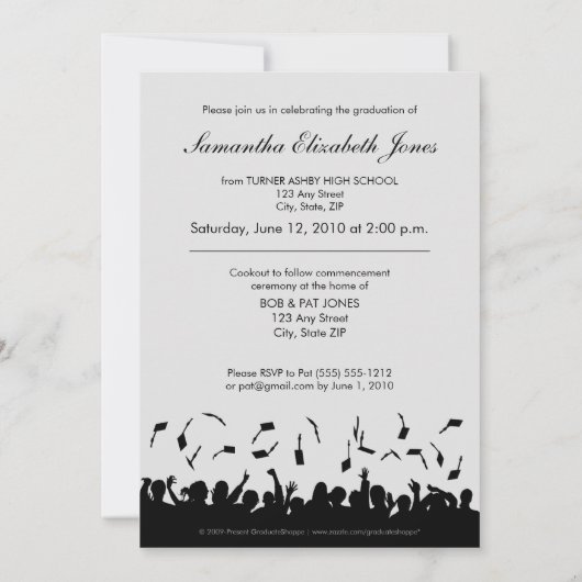 Kies de aankondiging van het Afstuderen voor de kl (Achterkant)