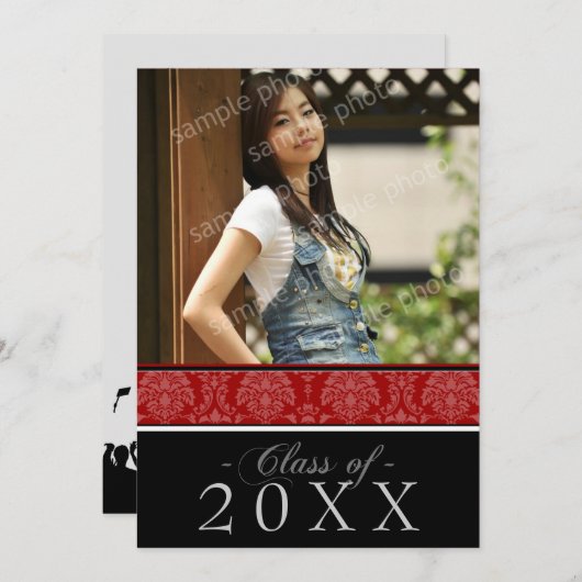 Kies de aankondiging van het Afstuderen voor de kl (Voorkant / Achterkant)