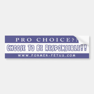 Kies de Bumper van de Verantwoordelijkheid Bumpersticker
