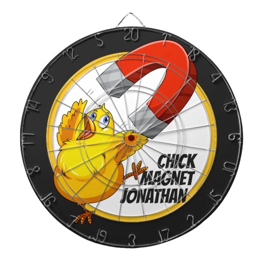 Kies de douanenaam Chick Magnet Dartbord (Voorkant)