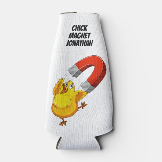 Kies de douanenaam Chick Magnet Flesjeskoeler (Voorkant)