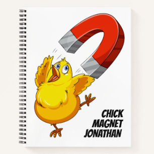 Kies de douanenaam Chick Magnet Notitieboek