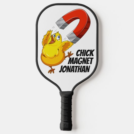 Kies de douanenaam Chick Magnet Pickleball Paddle (Achterkant)