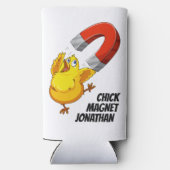 Kies de douanenaam Chick Magnet Seltzer Blikjeskoeler (Achterkant)