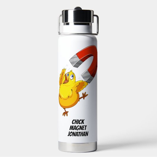 Kies de douanenaam Chick Magnet Waterfles (Achterkant)