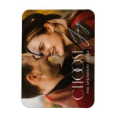 Kies de Foto van de Modern Holiday van Joy Magneet (Verticaal)