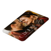 Kies de Foto van de Modern Holiday van Joy Magneet (Linkerzijde)