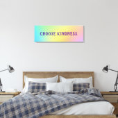 Kies de Gradiënt van de Regelboog van het Kleurpas Canvas Afdruk (Insitu (Slaapkamer))